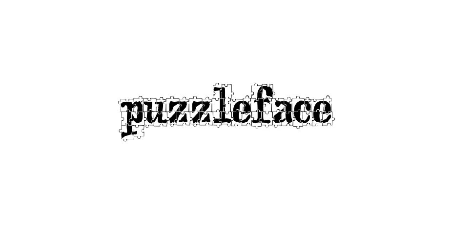 Fonte puzzleface