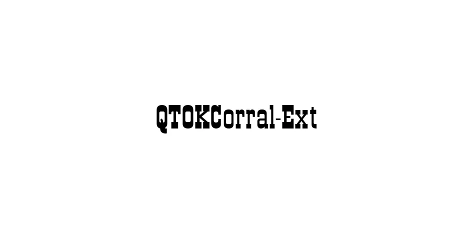 Fonte QTOKCorral-Ext