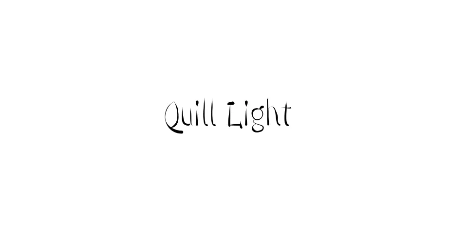 Fonte Quill Light