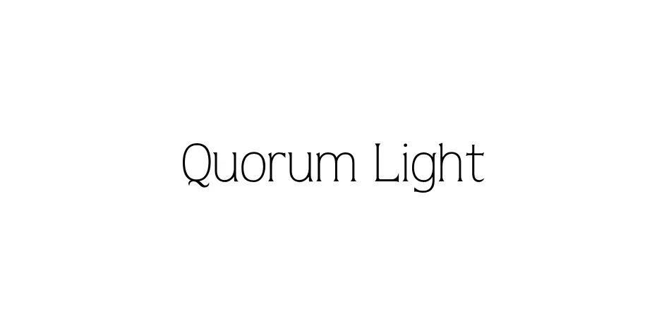 Fonte Quorum Light