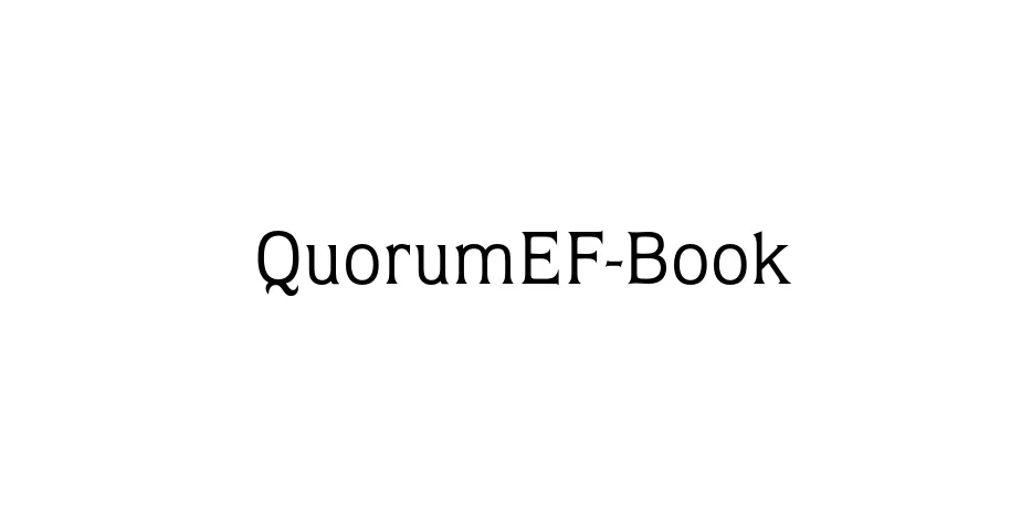 Fonte QuorumEF-Book