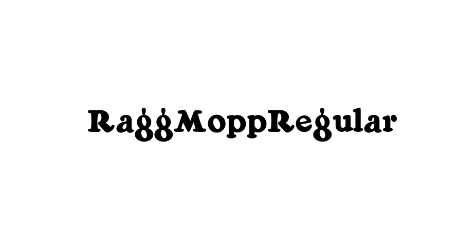 Fonte RaggMoppRegular