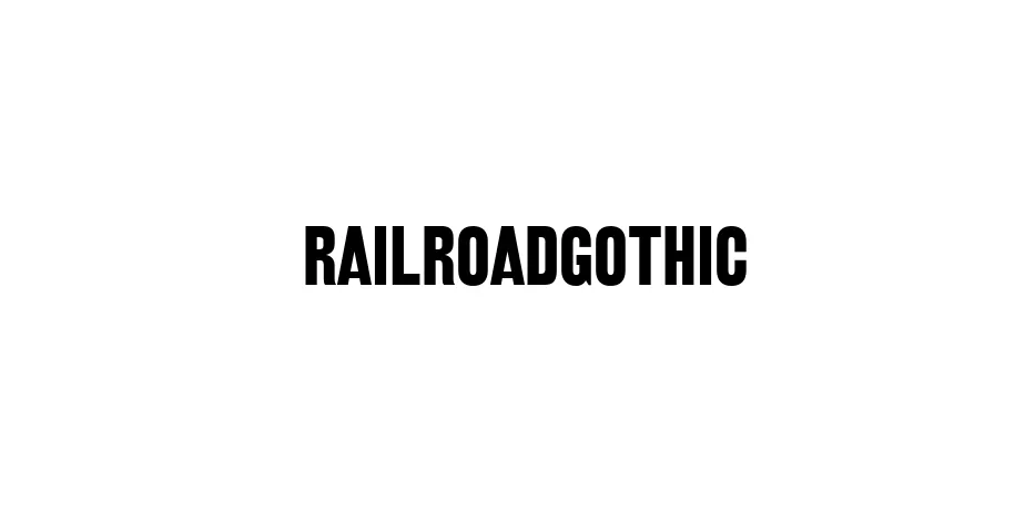 Fonte RailroadGothic