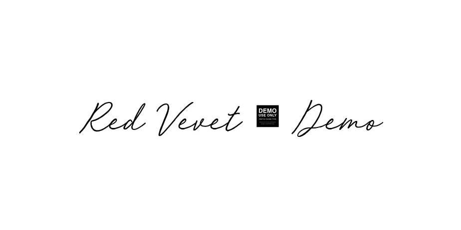 Fonte Red Vevet - Demo