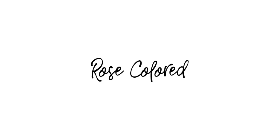 Fonte Rose Colored