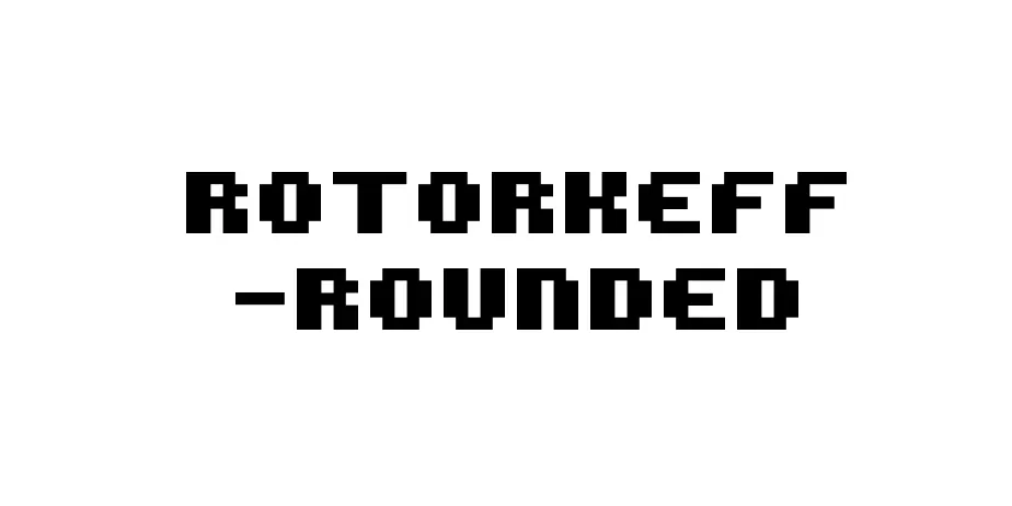 Fonte ROTORkeff -Rounded
