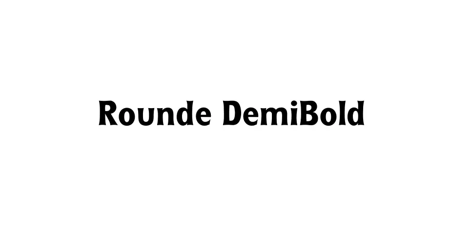 Fonte Rounde DemiBold