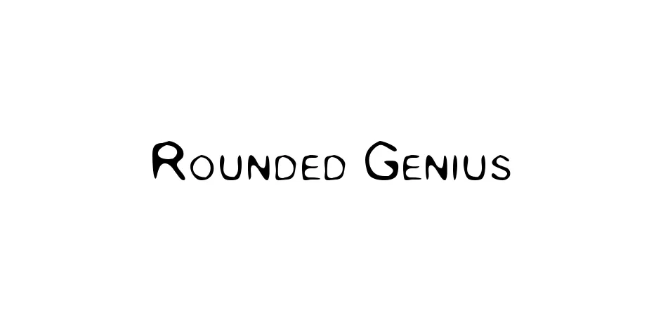 Fonte Rounded Genius