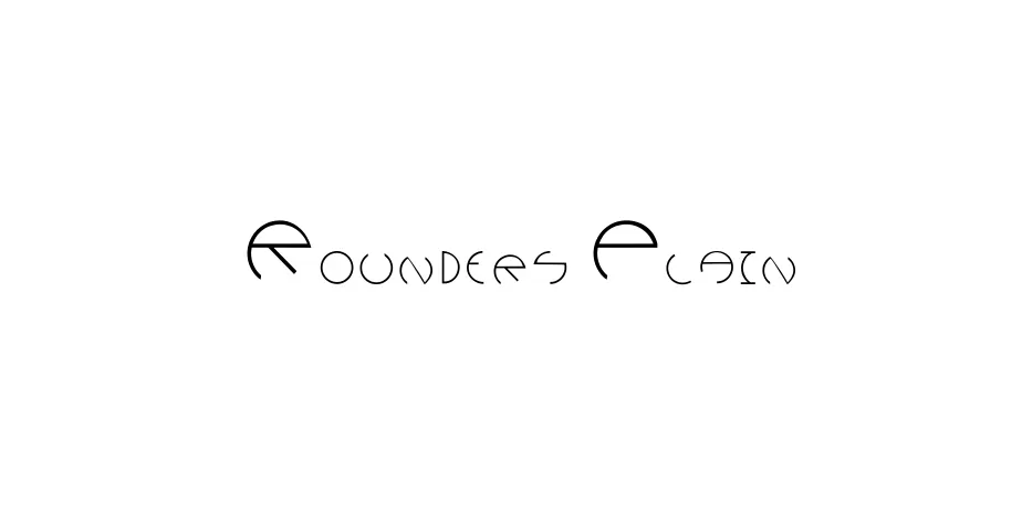 Fonte Rounders Plain