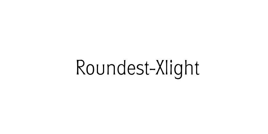 Fonte Roundest-Xlight