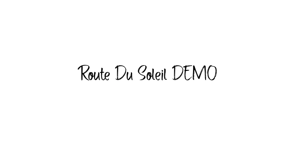 Fonte Route Du Soleil DEMO
