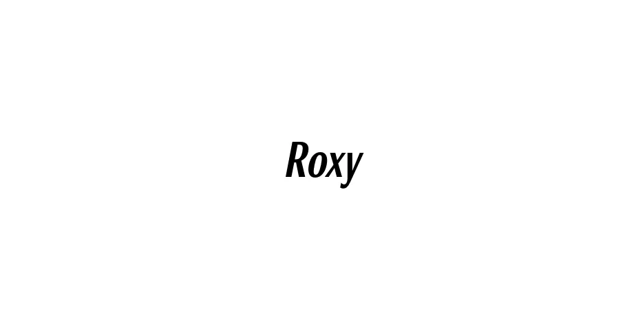 Fonte Roxy