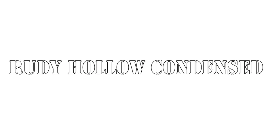 Fonte Rudy Hollow Condensed