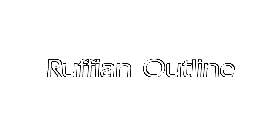 Fonte Ruffian Outline