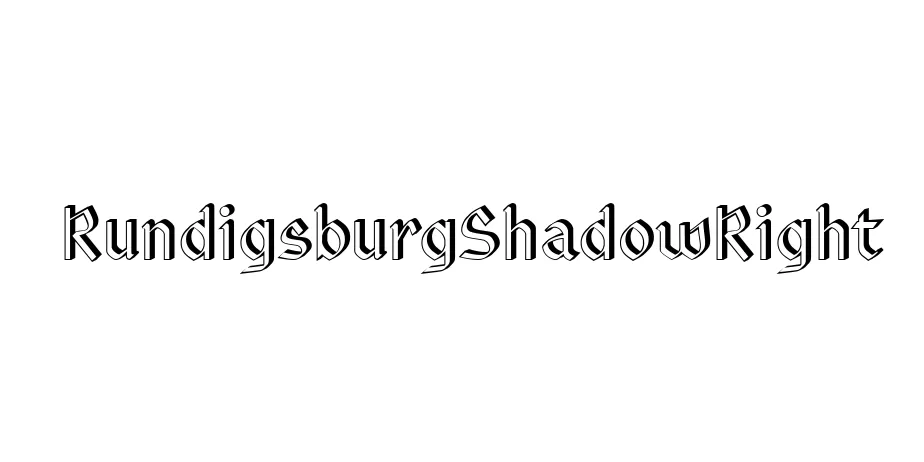 Fonte RundigsburgShadowRight