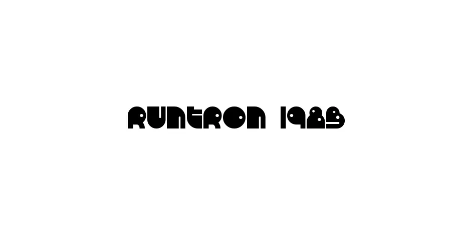 Fonte RunTron 1983