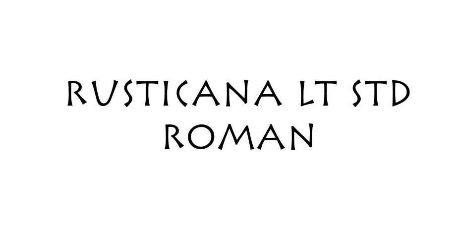 Fonte Rusticana LT Std Roman