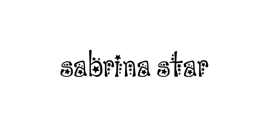 Fonte sabrina star