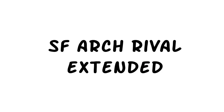 Fonte SF Arch Rival Extended