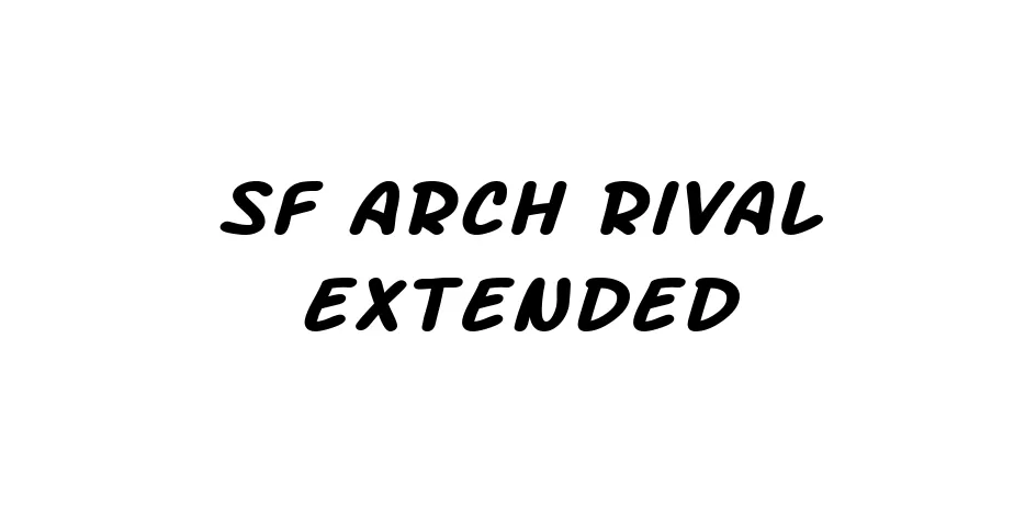 Fonte SF Arch Rival Extended