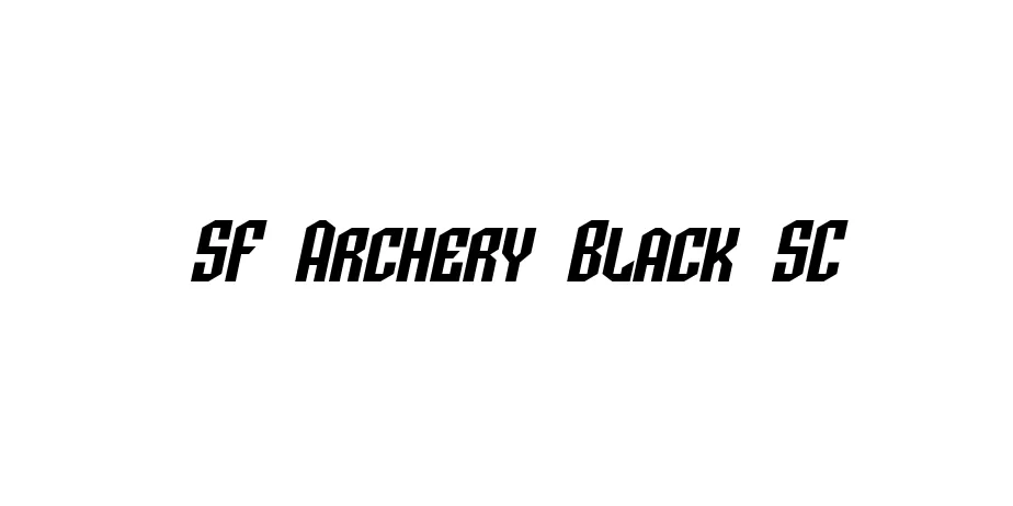 Fonte SF Archery Black SC