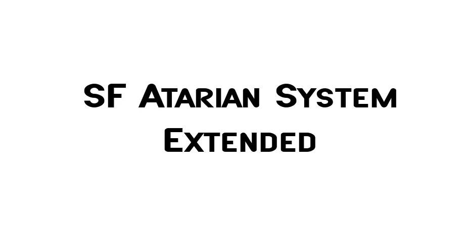 Fonte SF Atarian System Extended