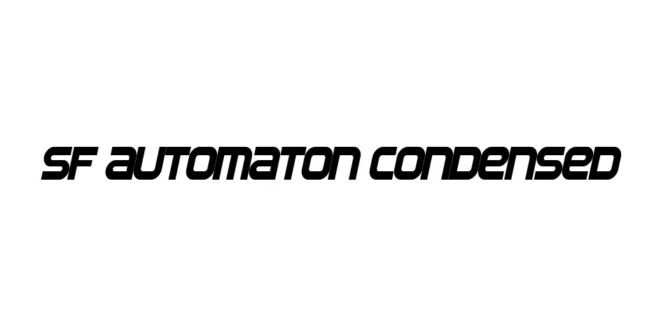 Fonte SF Automaton Condensed