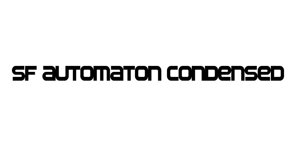 Fonte SF Automaton Condensed