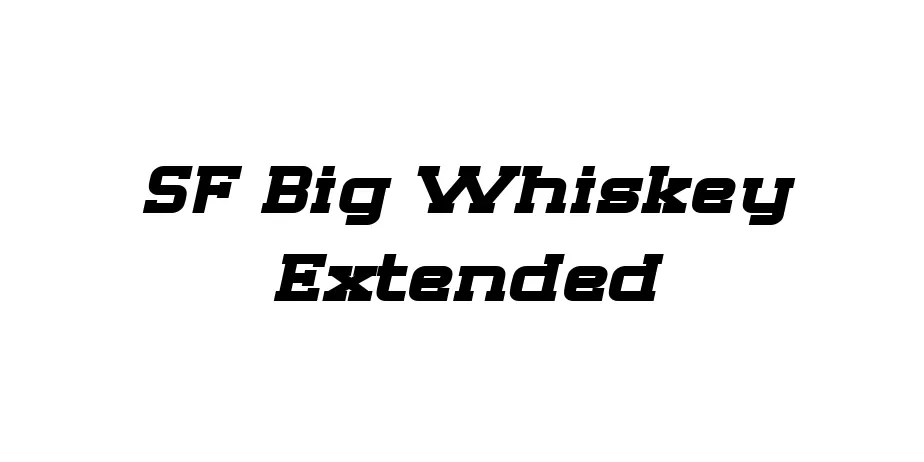 Fonte SF Big Whiskey Extended