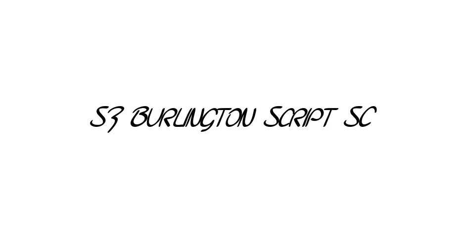 Fonte SF Burlington Script SC