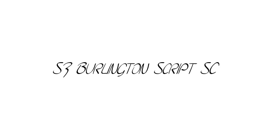 Fonte SF Burlington Script SC