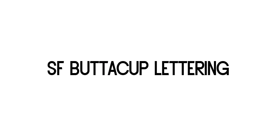 Fonte SF Buttacup Lettering