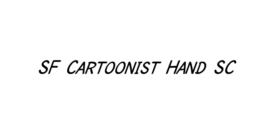 Fonte SF Cartoonist Hand SC