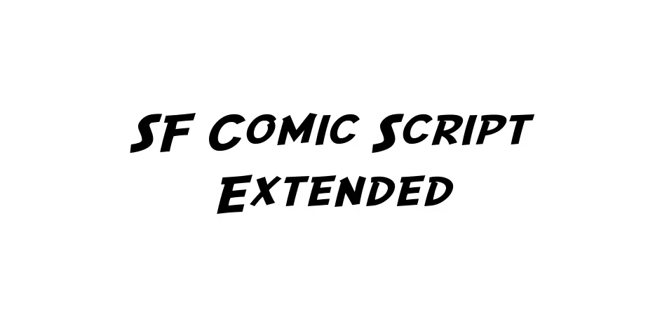 Fonte SF Comic Script Extended