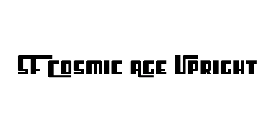 Fonte SF Cosmic Age Upright