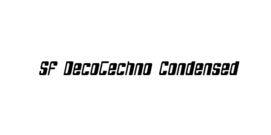 Fonte SF DecoTechno Condensed