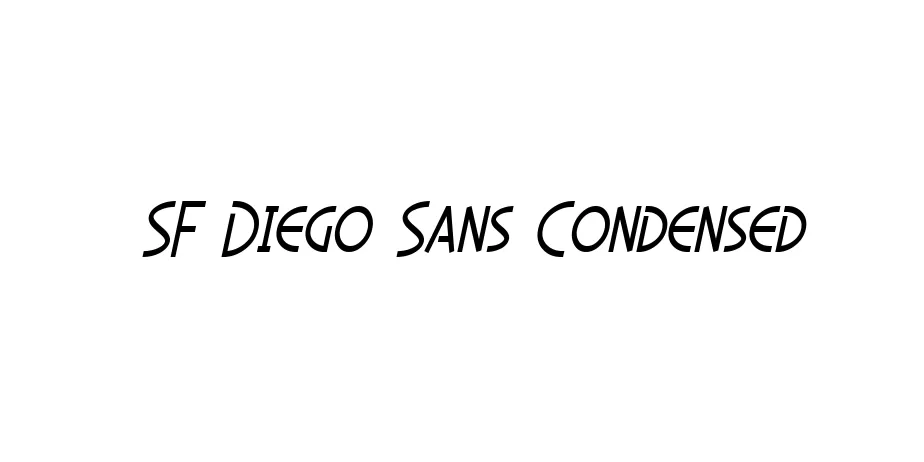 Fonte SF Diego Sans Condensed