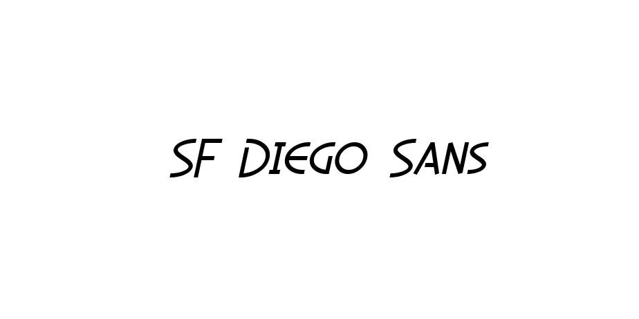 Fonte SF Diego Sans