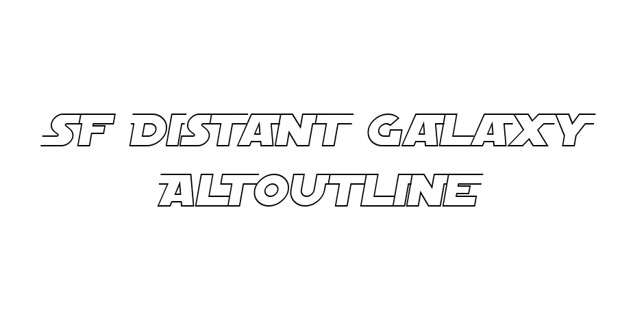 Fonte SF Distant Galaxy AltOutline