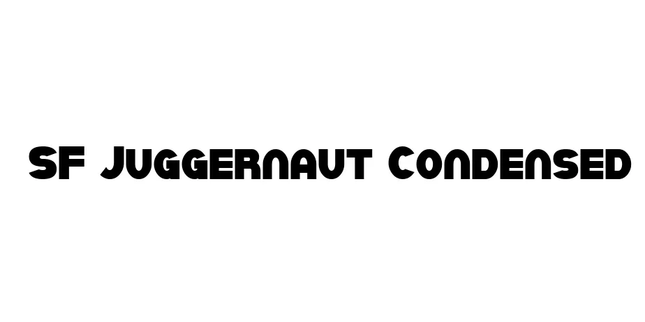 Fonte SF Juggernaut Condensed