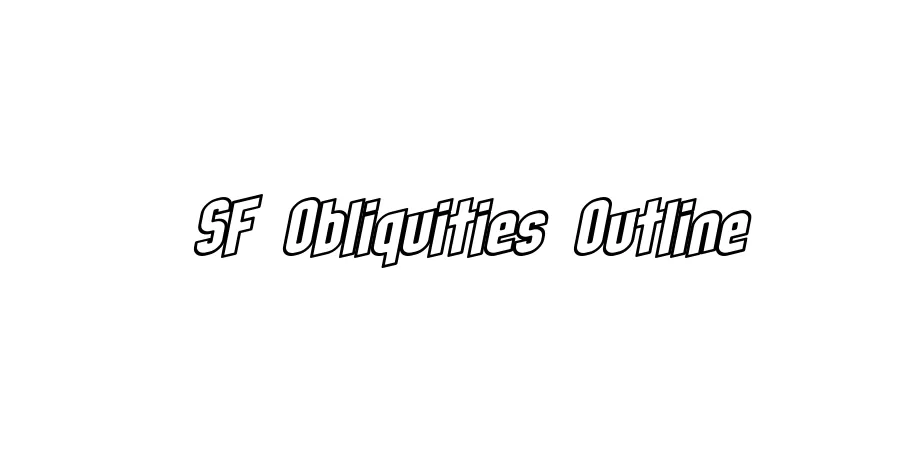 Fonte SF Obliquities Outline