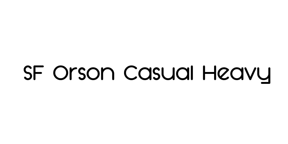 Fonte SF Orson Casual Heavy