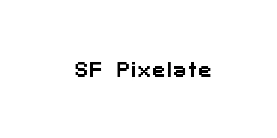 Fonte SF Pixelate