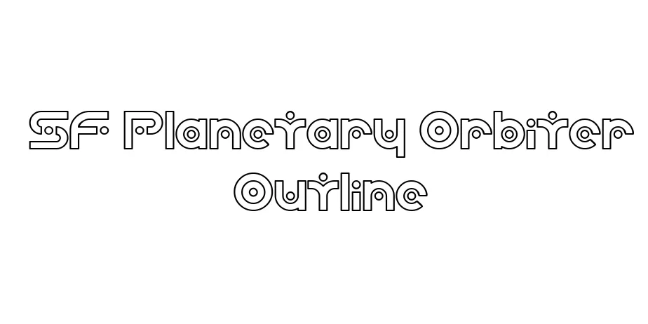 Fonte SF Planetary Orbiter Outline