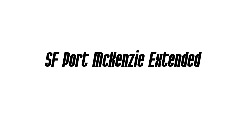 Fonte SF Port McKenzie Extended