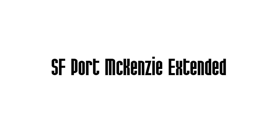 Fonte SF Port McKenzie Extended