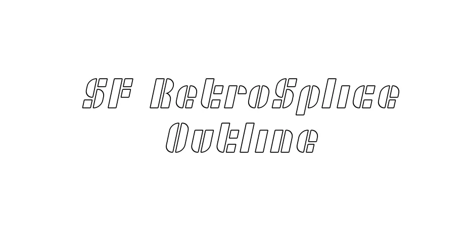 Fonte SF RetroSplice Outline