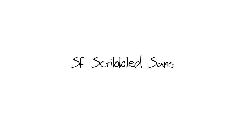 Fonte SF Scribbled Sans