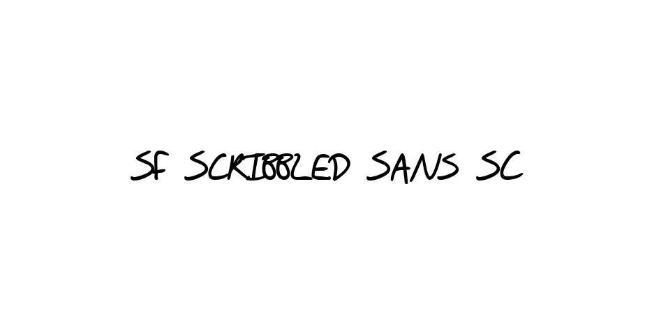 Fonte SF Scribbled Sans SC