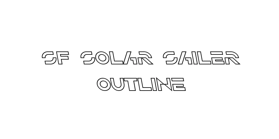 Fonte SF Solar Sailer Outline